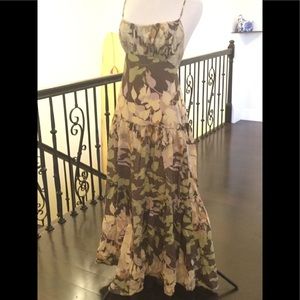 BCBG floral maxi dress
